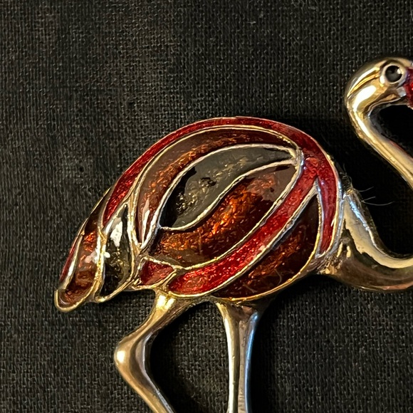 Flamingo Brooch - Picture 4 of 9